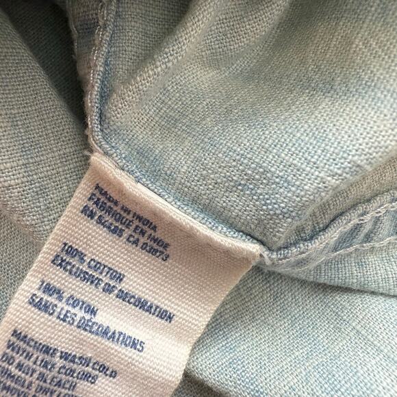 American Eagle Favorite Fit Pearl Snap Button Down Denim Shirt Size XS Western - Picture 5 of 11